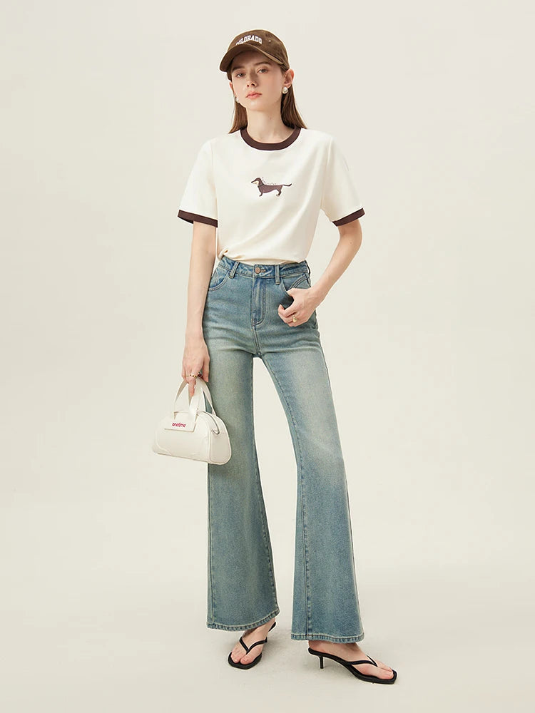 Animal fsle Print Cotton Tee