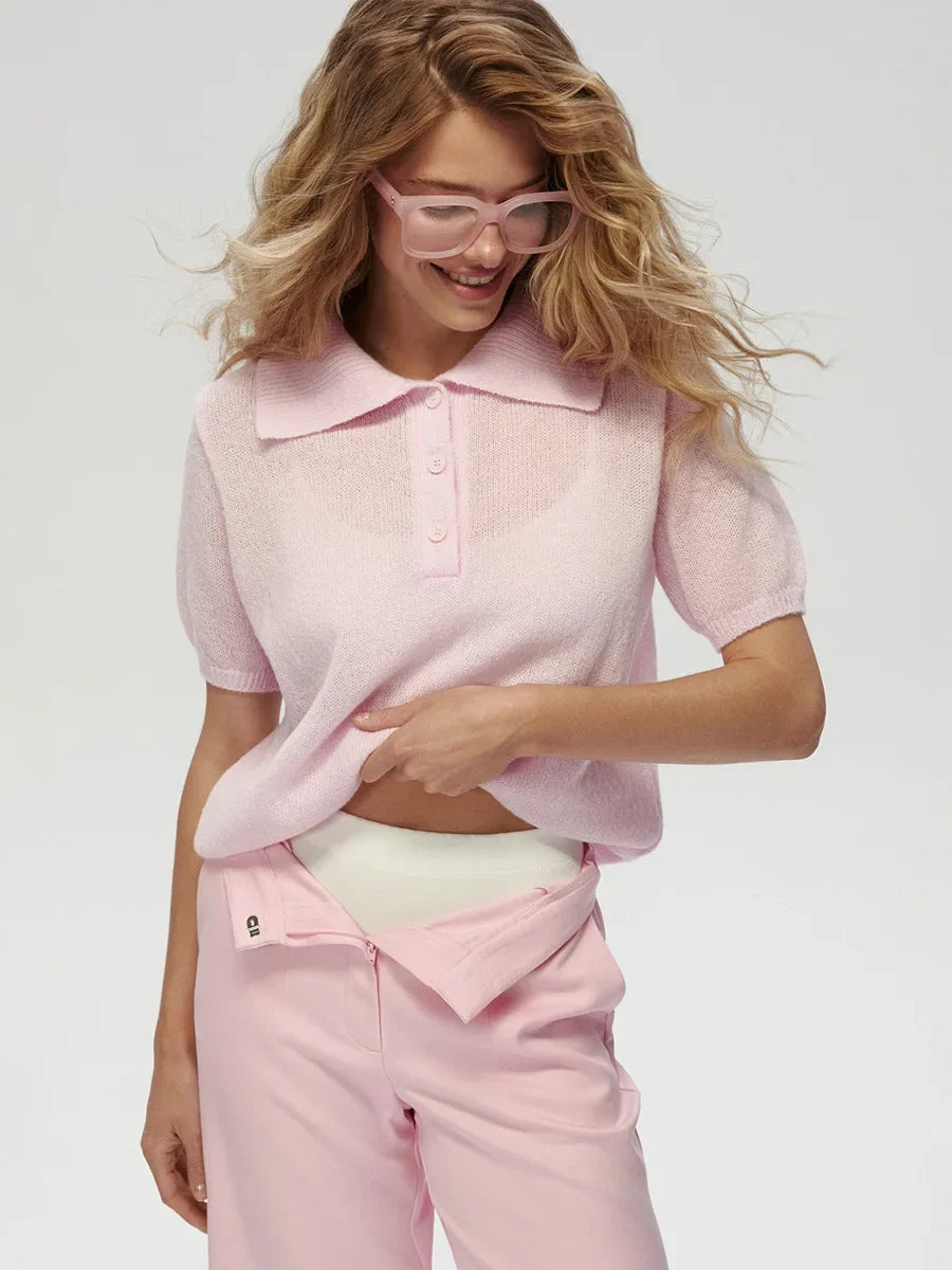 Short Sleeve Knit Top