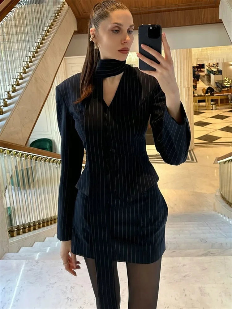 V-Neck Mini Suit