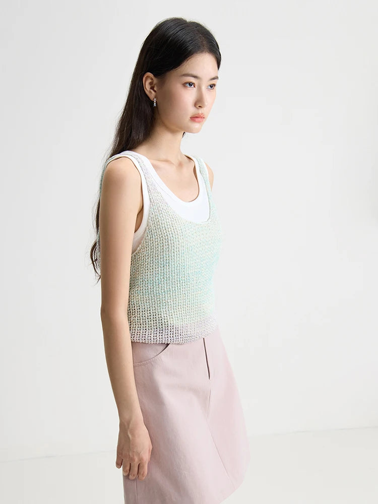 Sleeveless Gradient Top