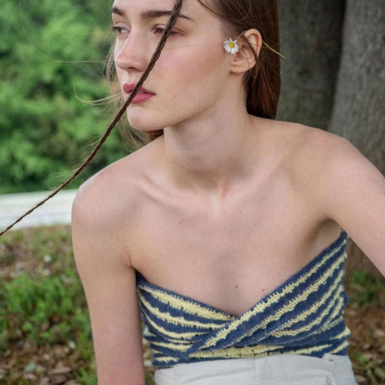 Off-Shoulder Knit Tube Top