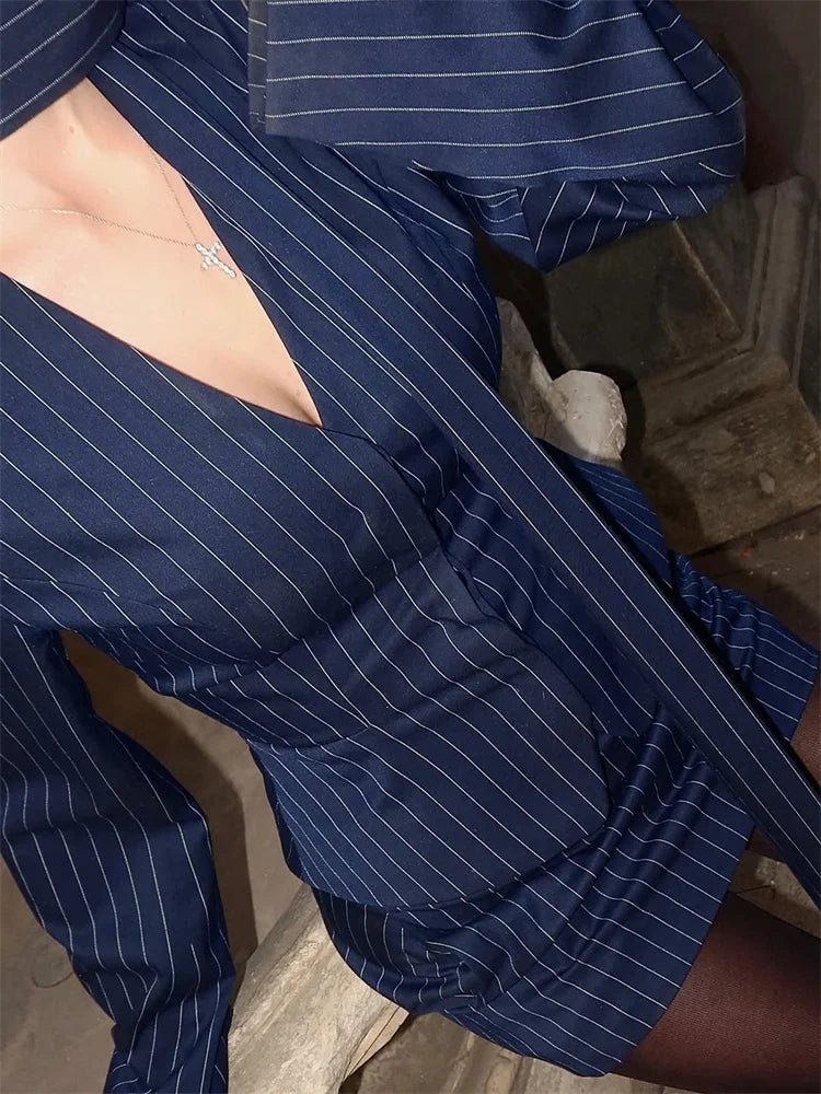 V-Neck Mini Suit