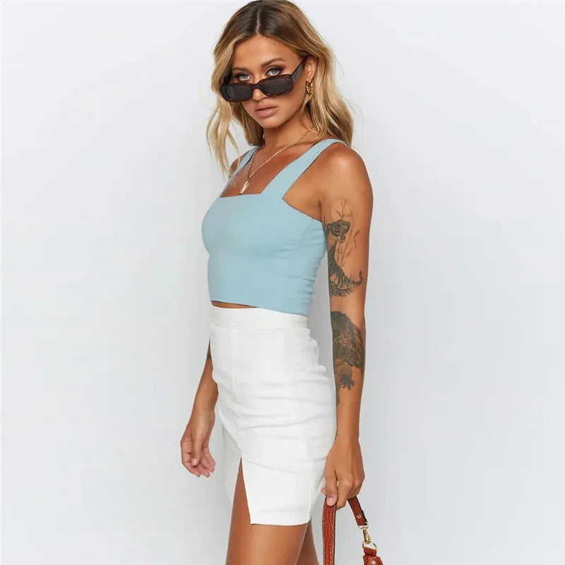 Square Neck Crop Top