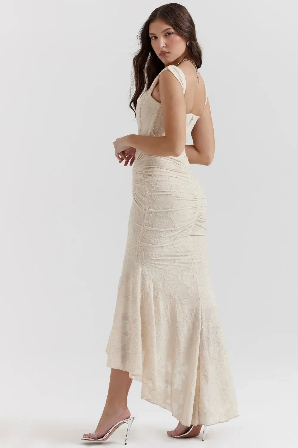 Square Neck Fishtail Dress