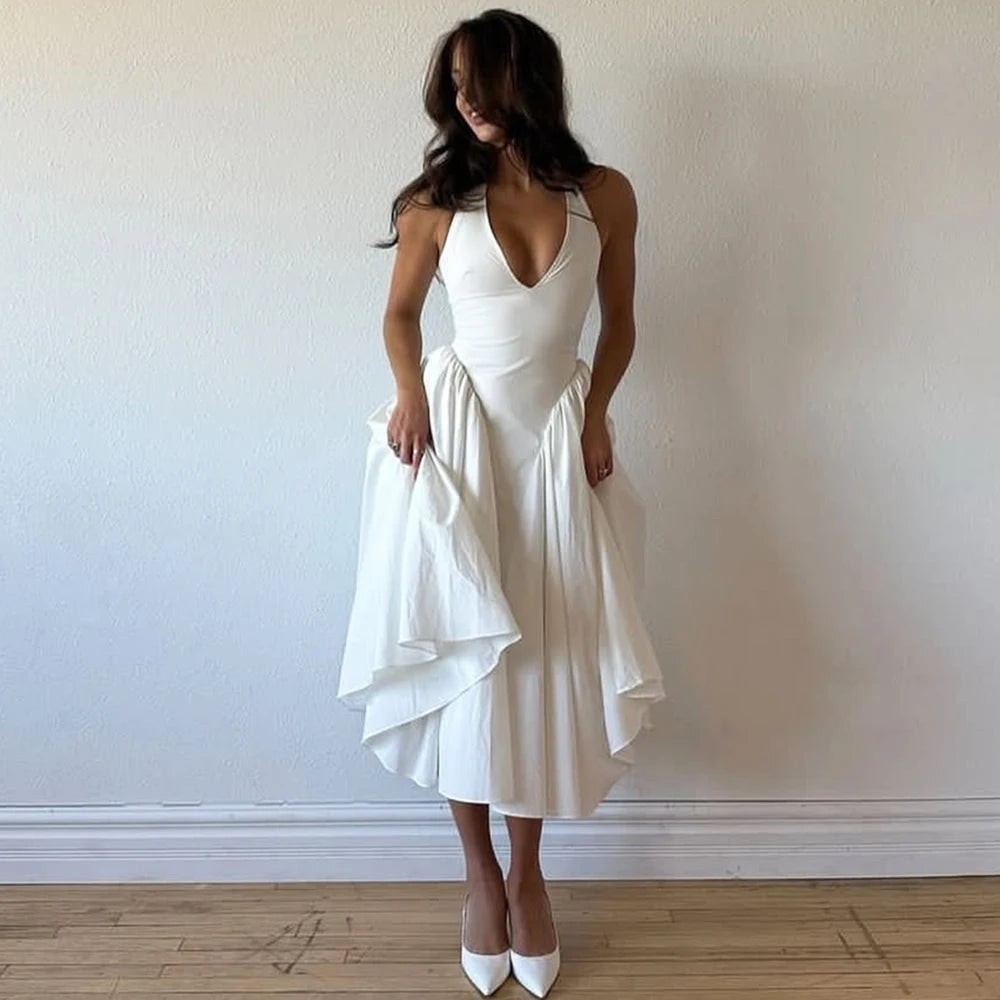 Sleeveless V-Neck Dress