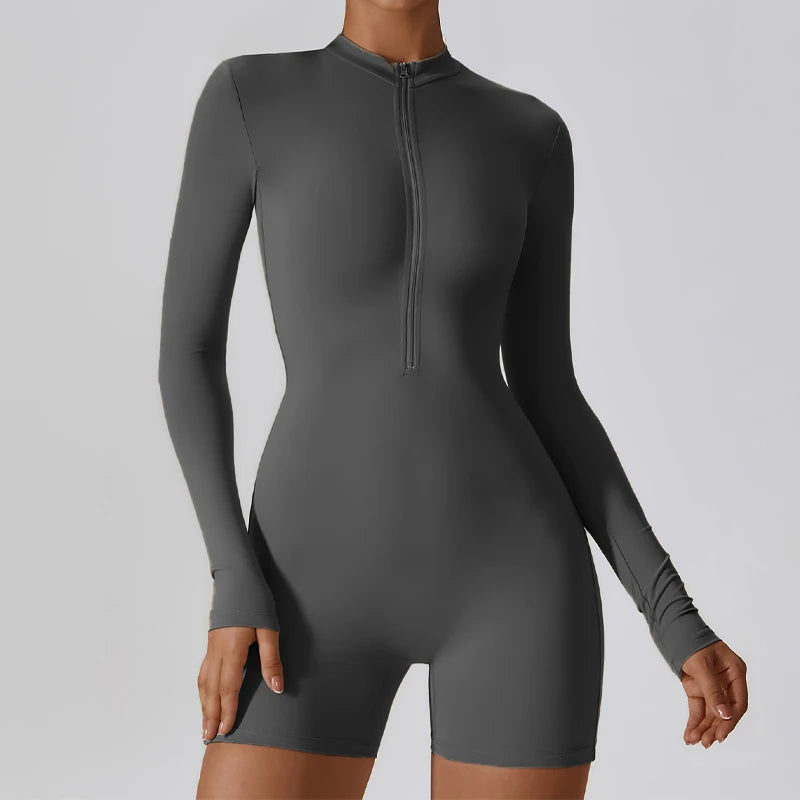 Zipper Sports Jumpsuit