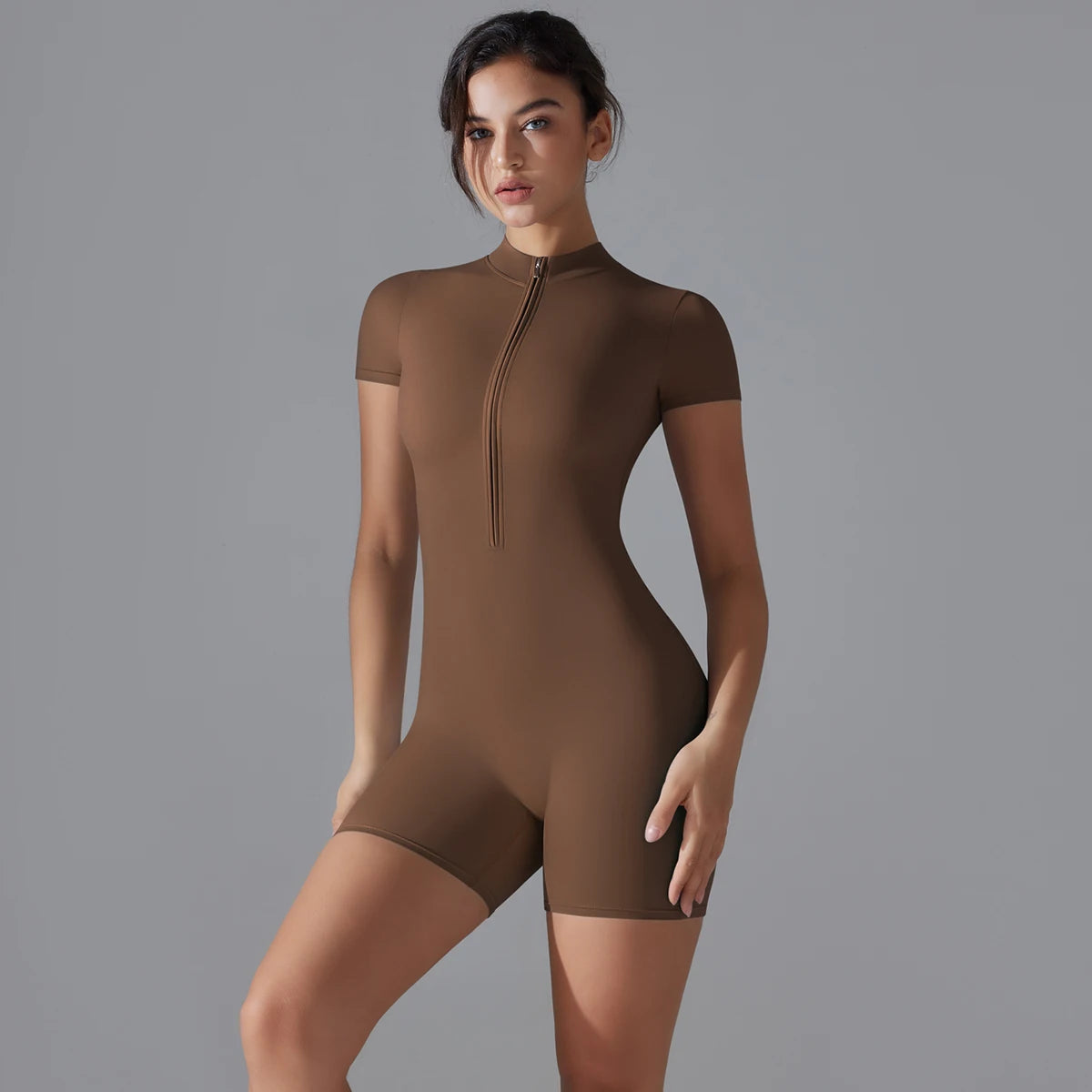 Zipper Workout Jumpsuit