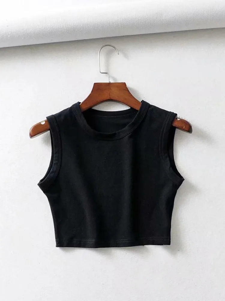 Vintage White Crop Top