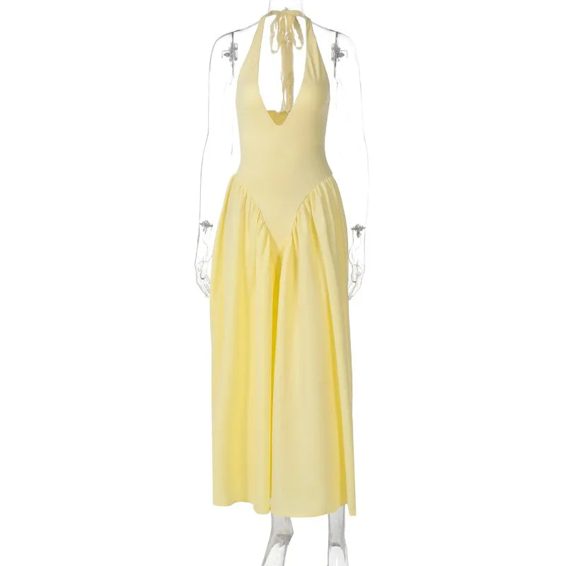 Sleeveless V-Neck Dress