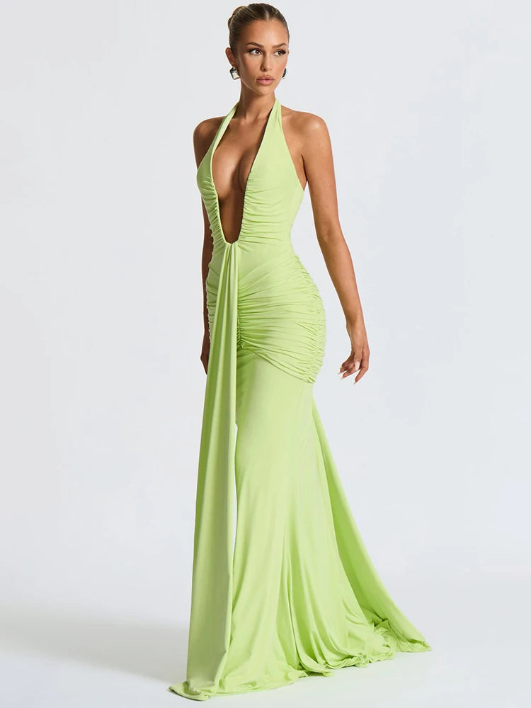 Deep V Summer Dress