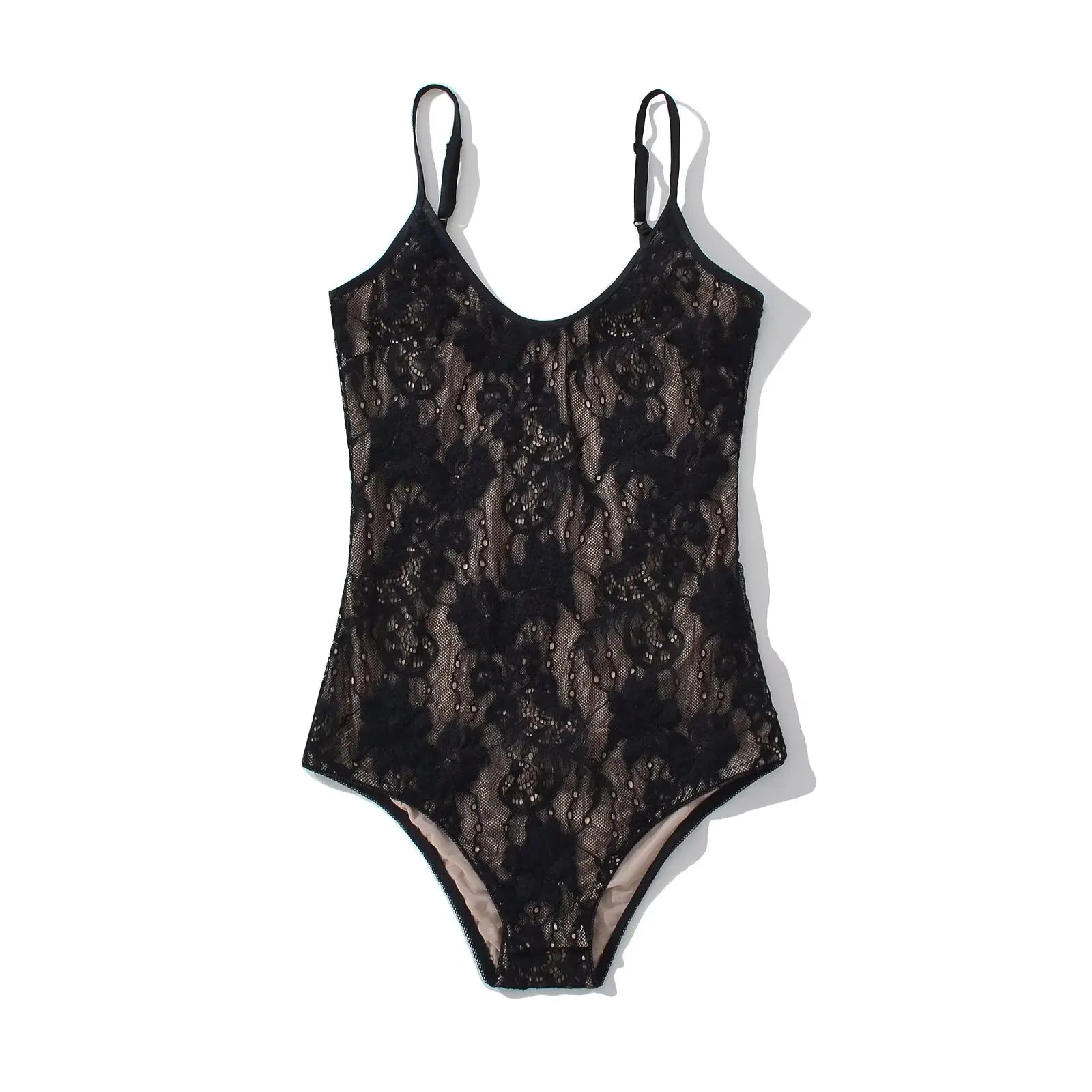 Lace Backless Bodysuit