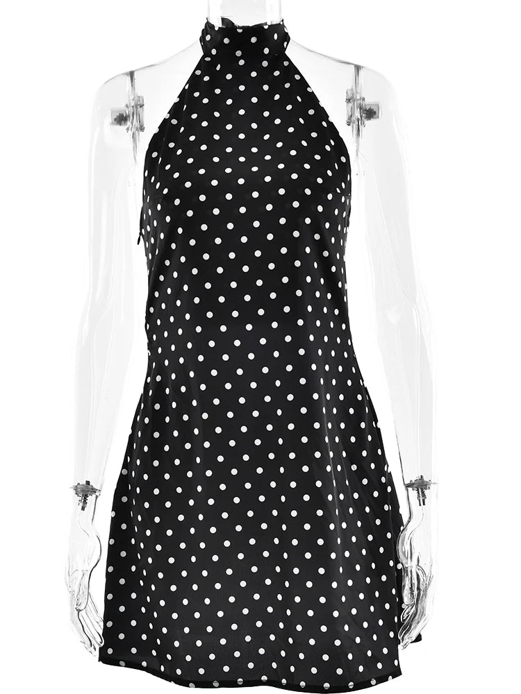 Polka Dot Halter Dress
