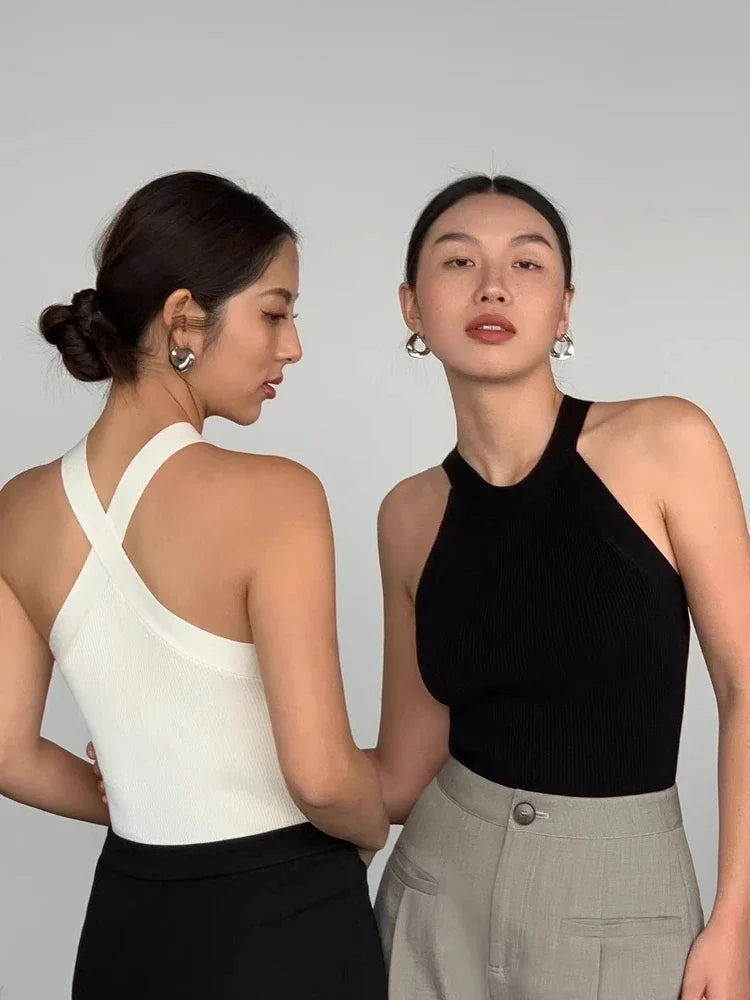 Slim Halter Crop Top