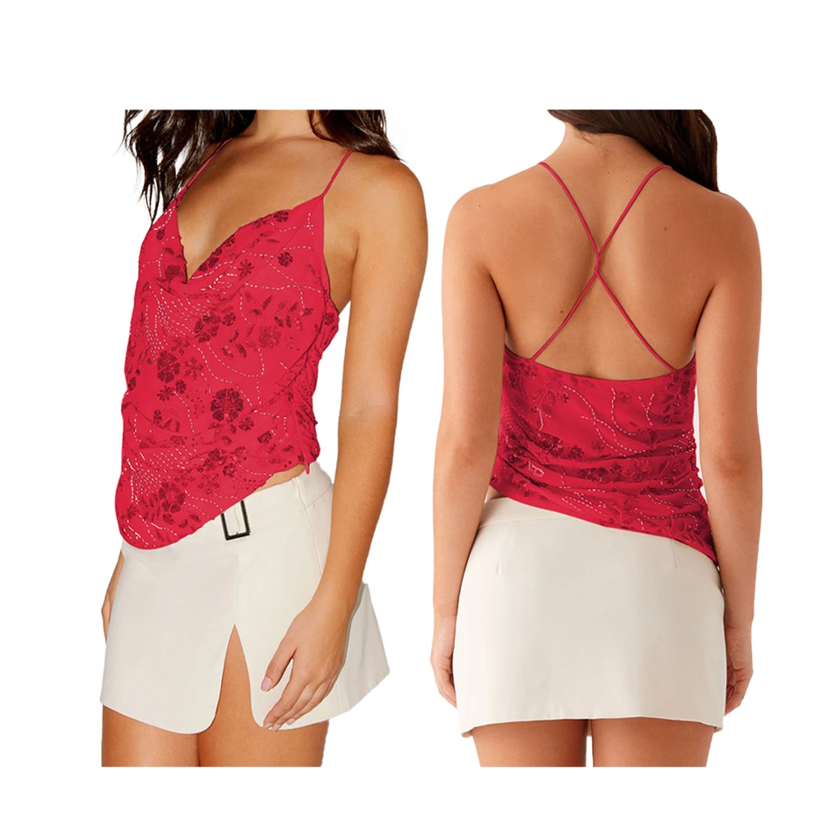 Embellished Y2K Top
