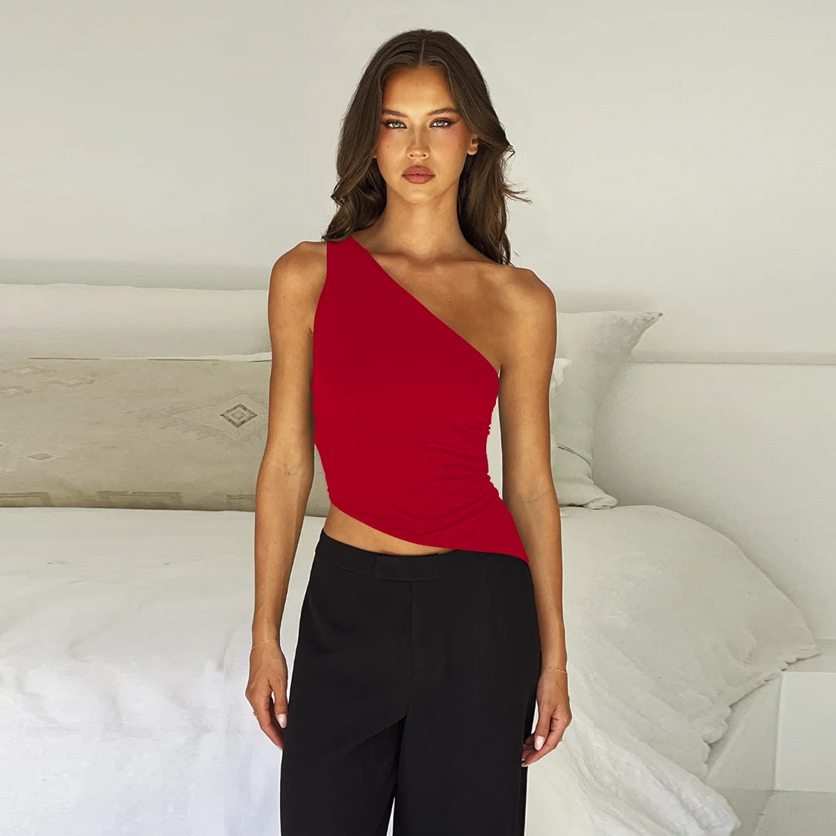 Diagonal Strap Party Top