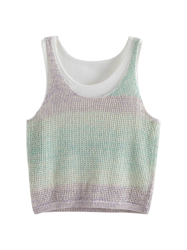 Sleeveless Gradient Top