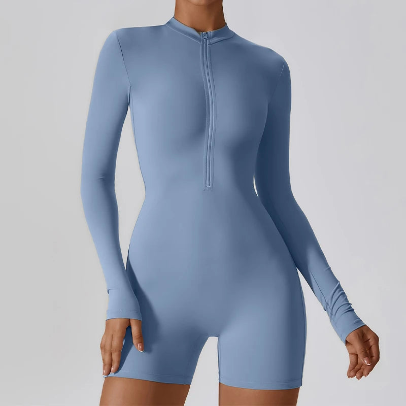 Zipper Sports Jumpsuit