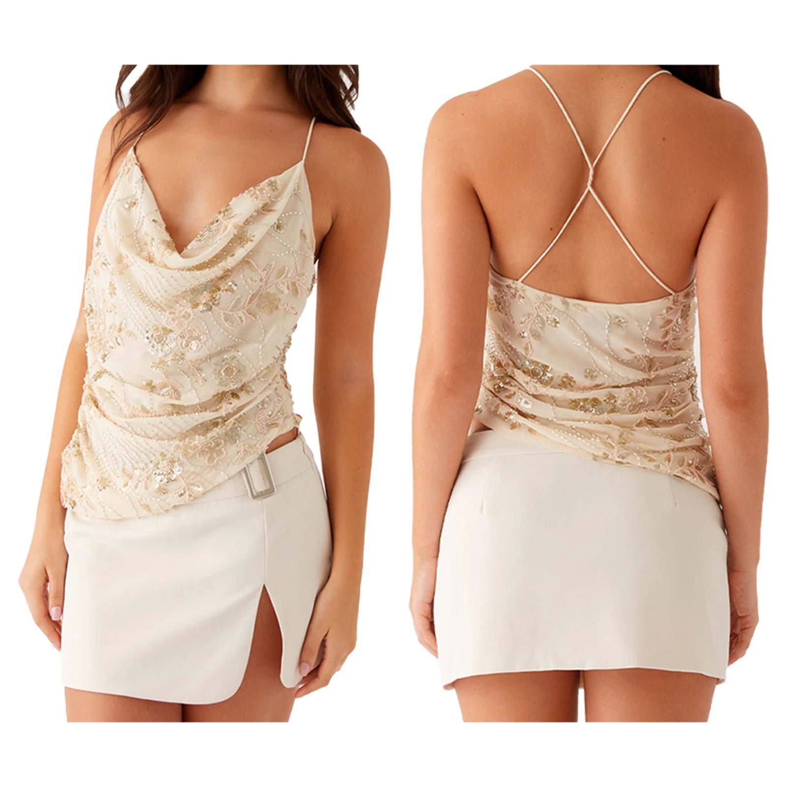 Embellished Y2K Top