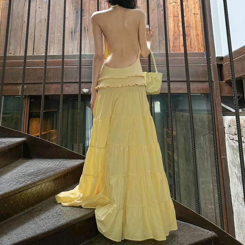 Irregular Pleated Dress