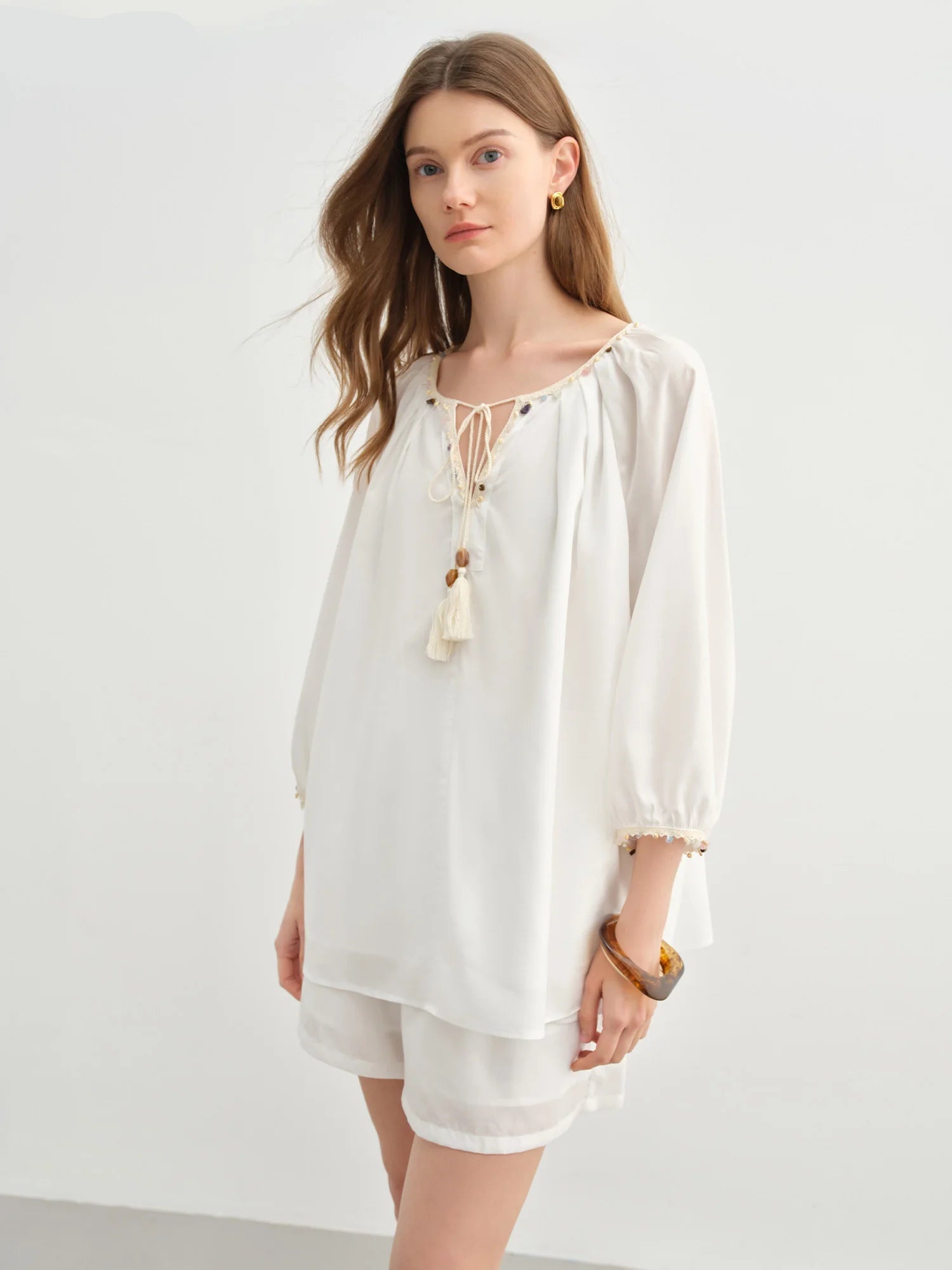 Elegant Top & Shorts
