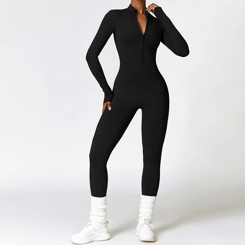 Zipper Sports Jumpsuit
