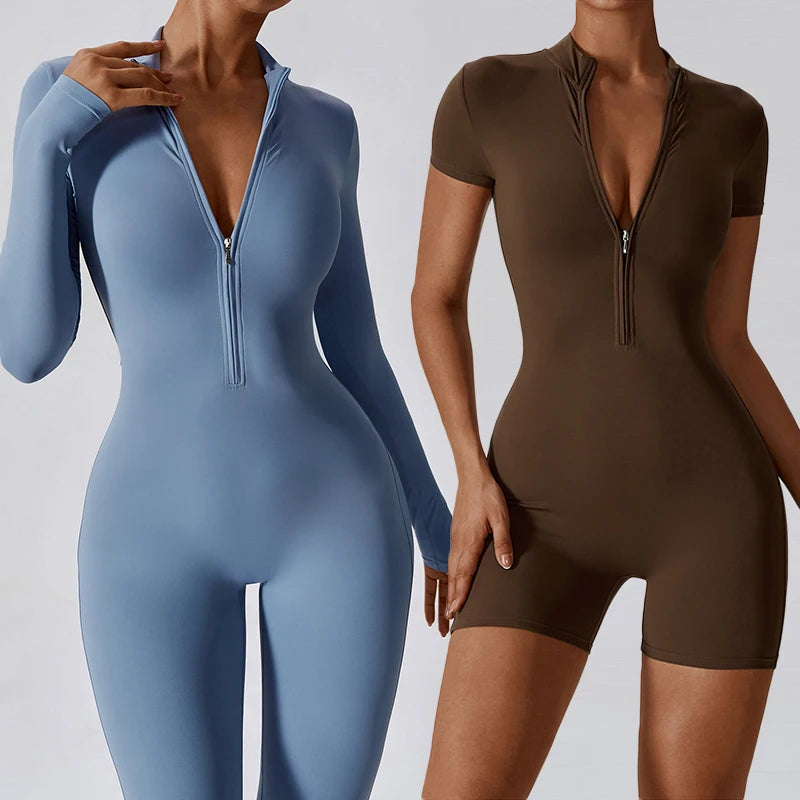 Zipper Sports Jumpsuit