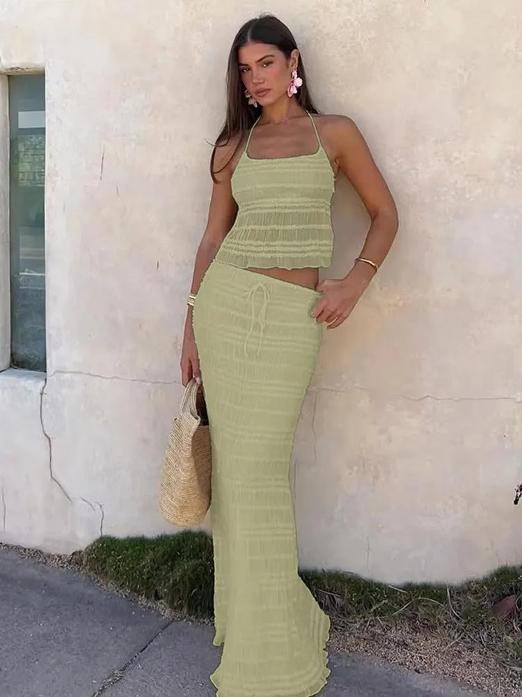 Sheer Vacation Outfit Set