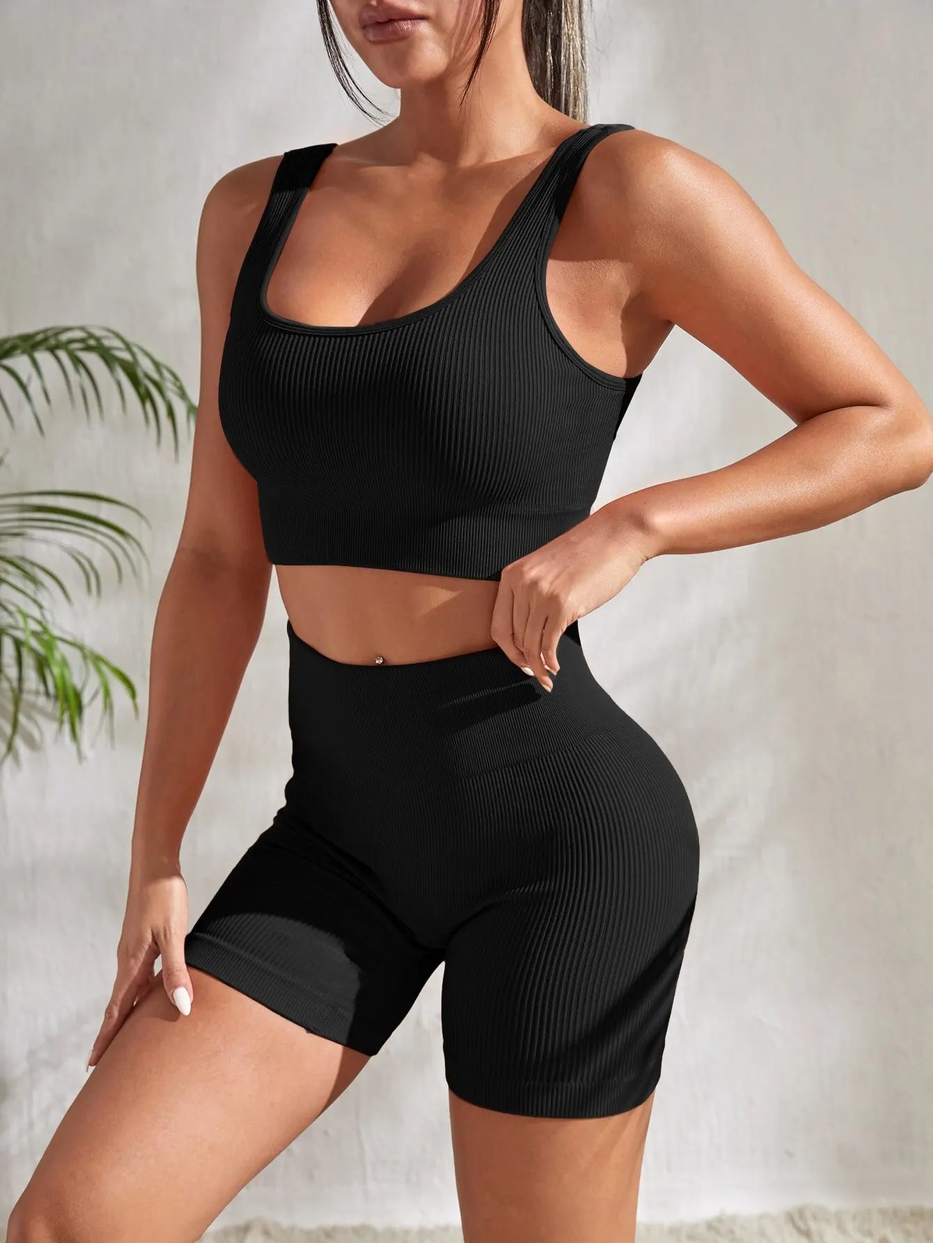 Ribbed Tank & Shorts Set