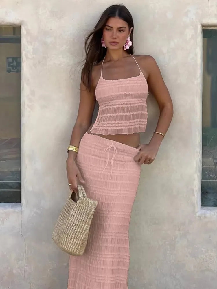 Sheer Vacation Outfit Set