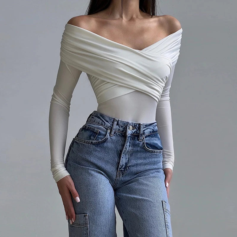 Slim Fit Knitted Bodysuit