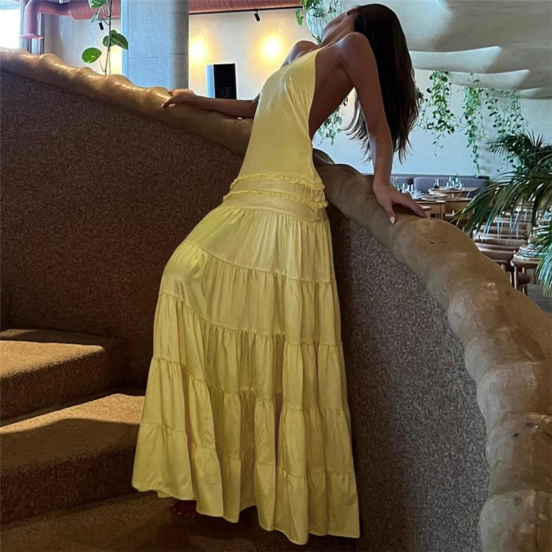 Irregular Pleated Dress