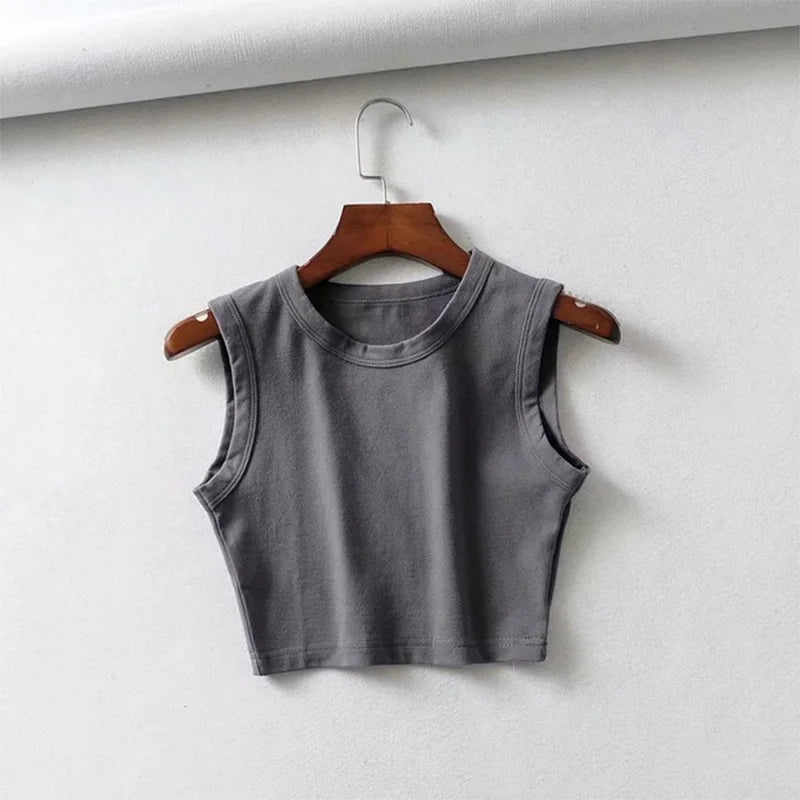 Vintage White Crop Top