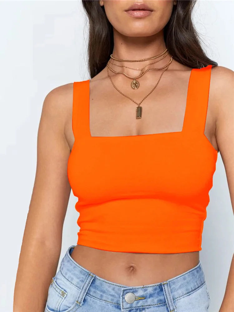 Square Neck Crop Top