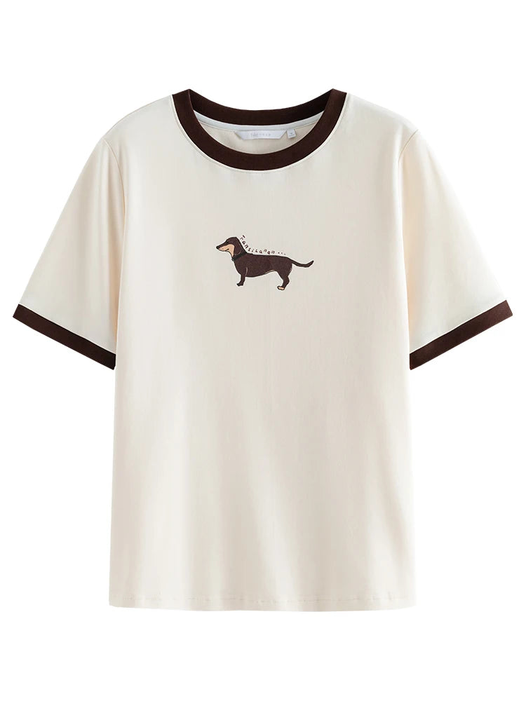 Animal fsle Print Cotton Tee