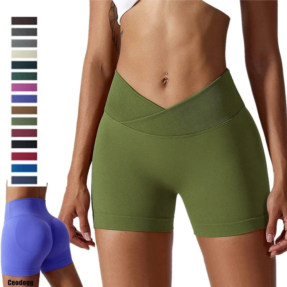 High Waist Seamless Shorts