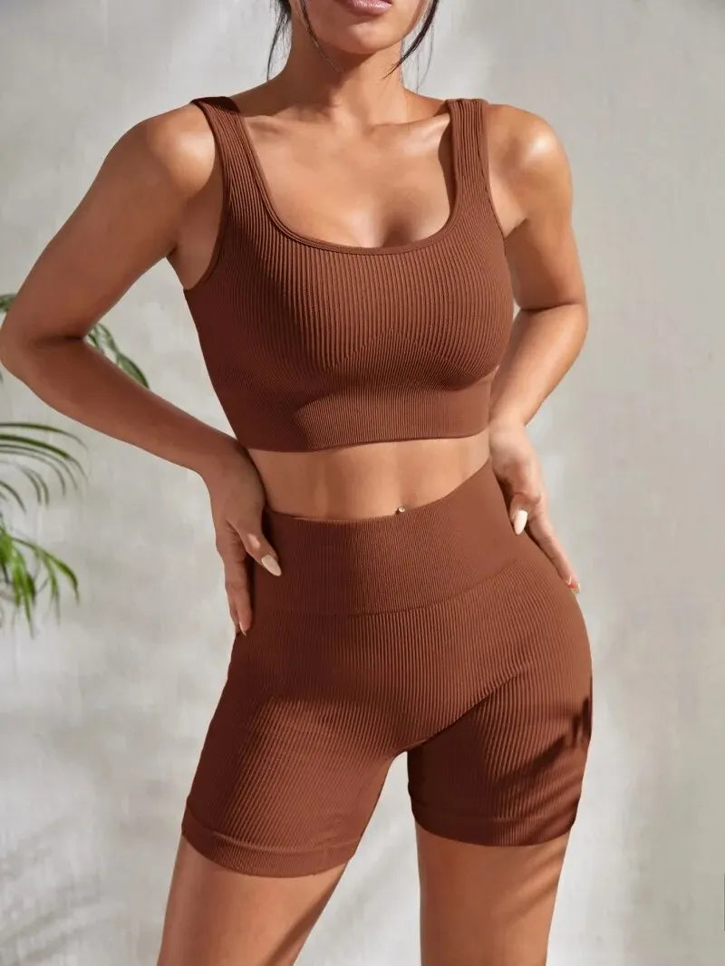 Ribbed Tank & Shorts Set