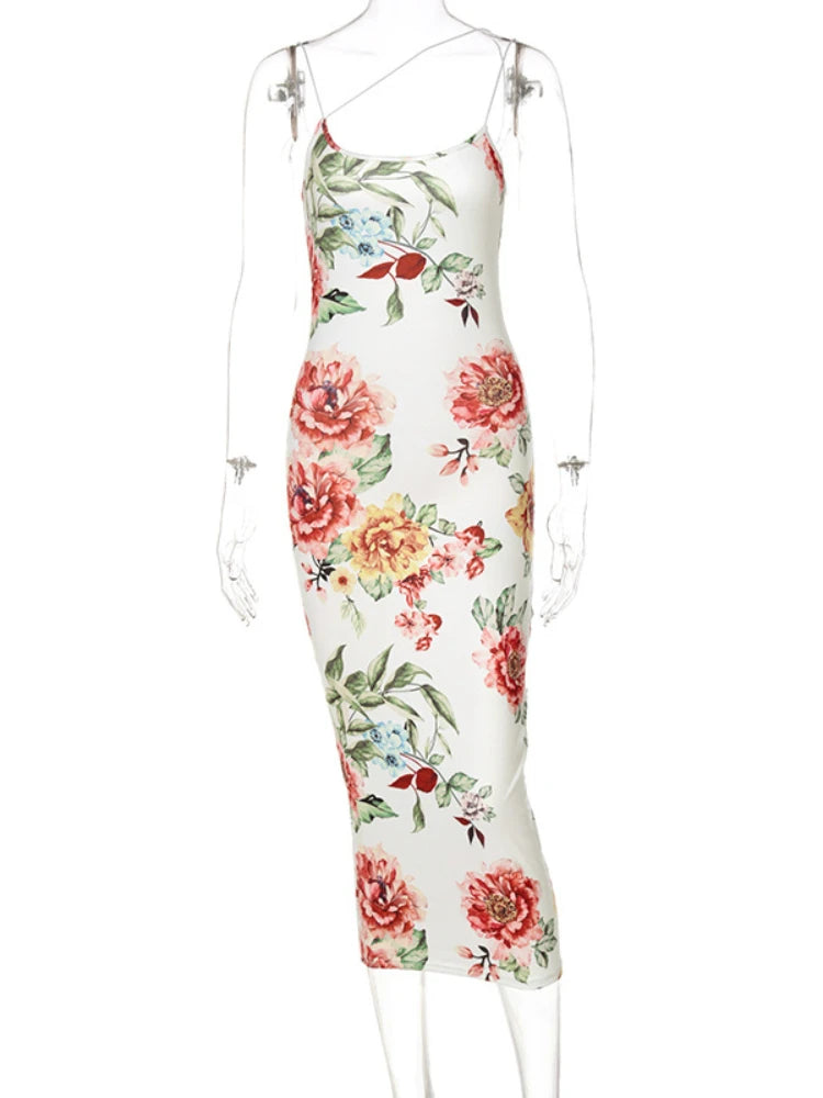 Floral Bodycon Maxi Dress