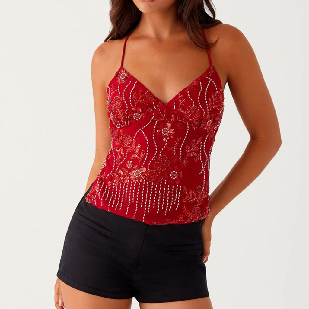 Embellished Y2K Top
