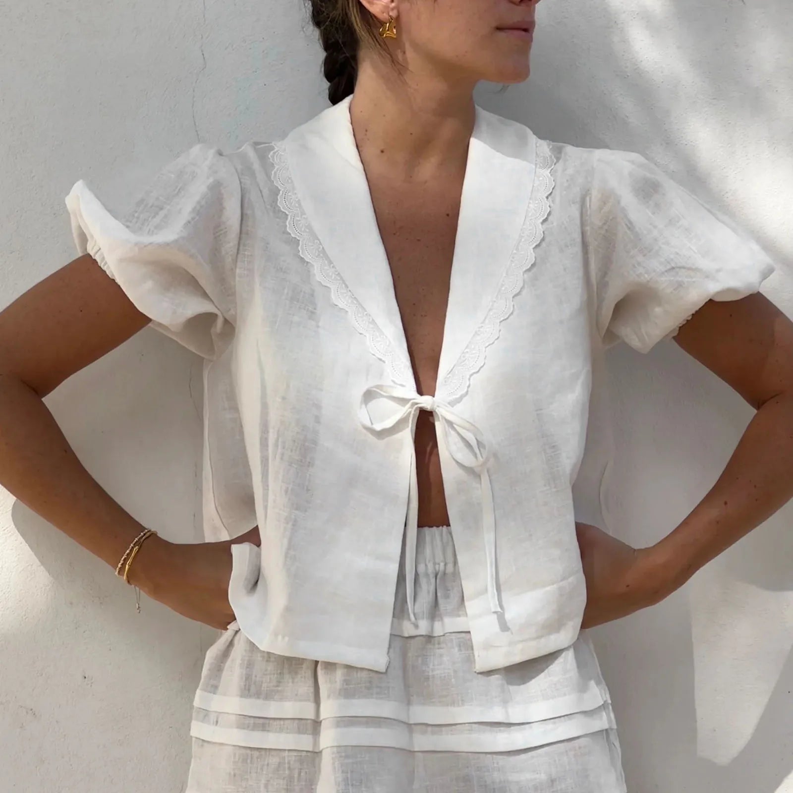 Y2K Peplum Crop Top