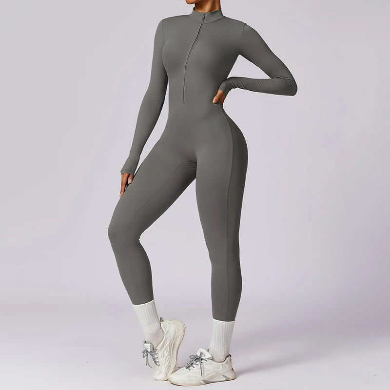 Zipper Sports Jumpsuit