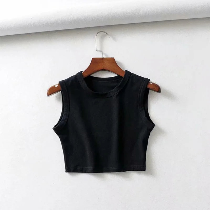 Vintage White Crop Top