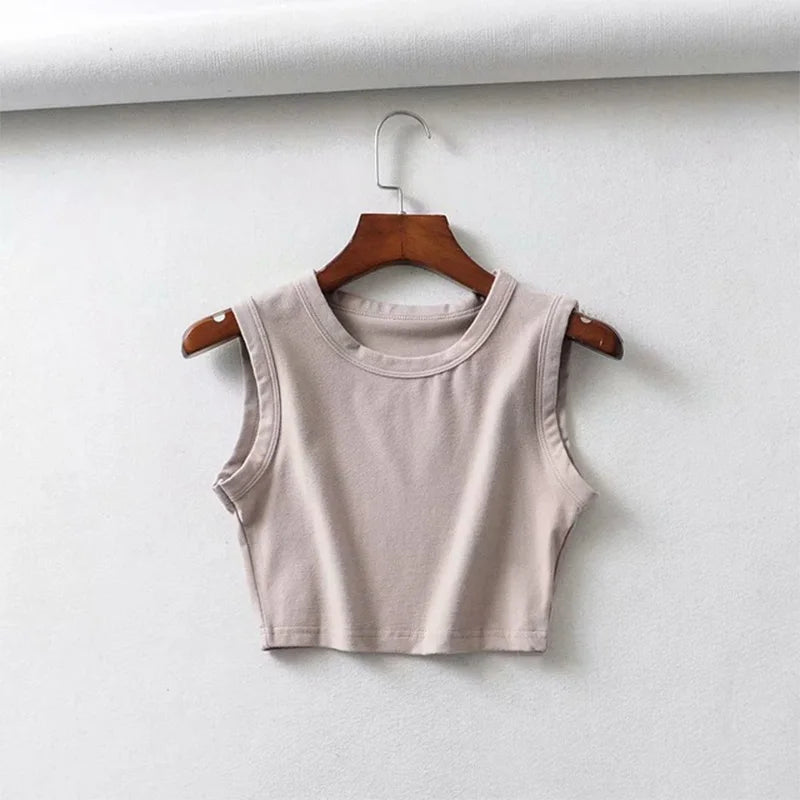 Vintage White Crop Top