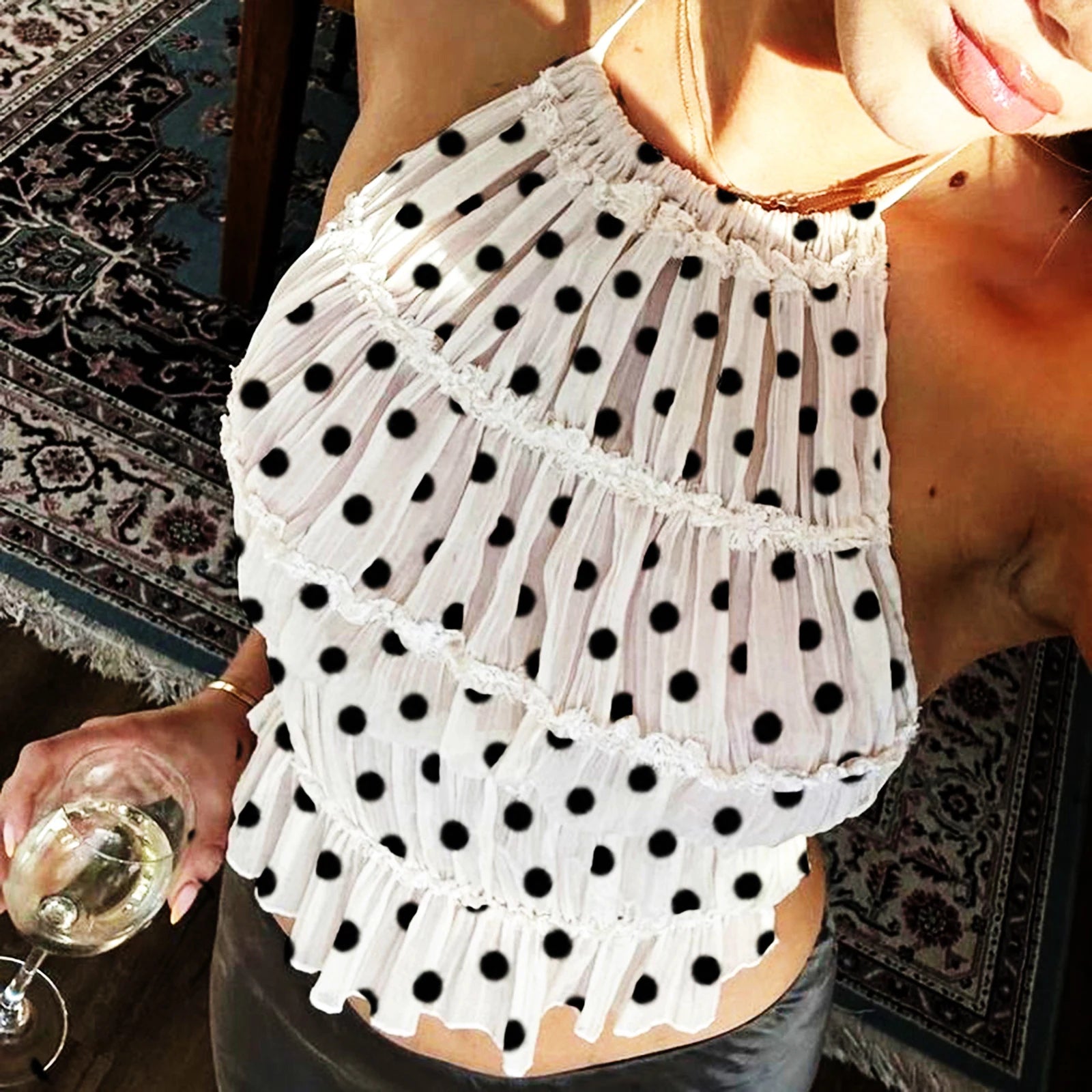 Y2K Halter Crop Top