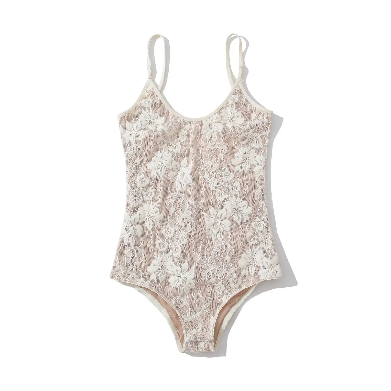Lace Backless Bodysuit