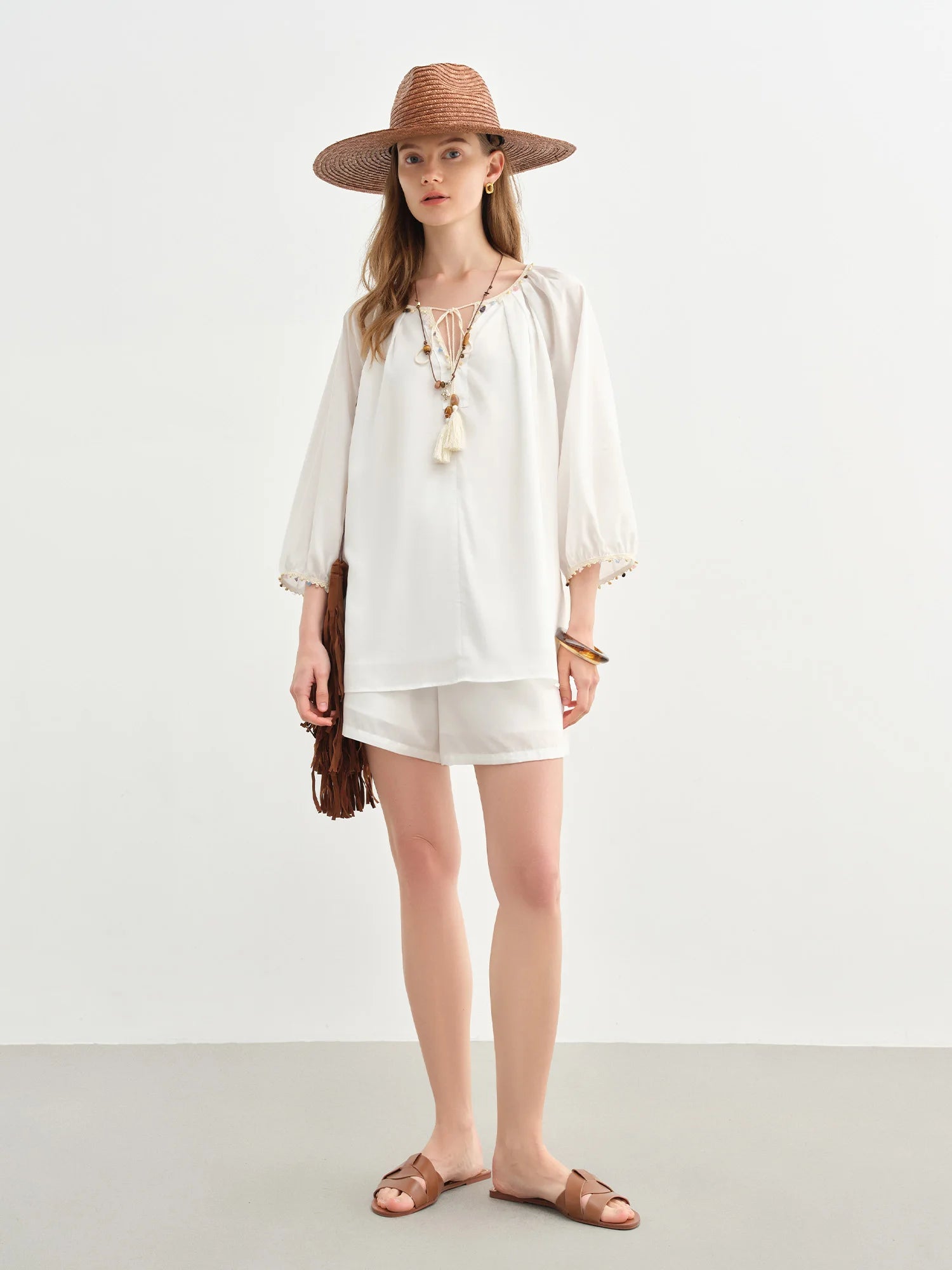 Elegant Top & Shorts