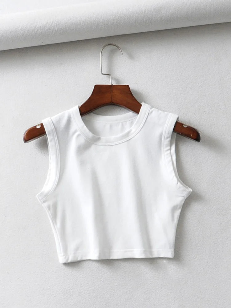 Vintage White Crop Top