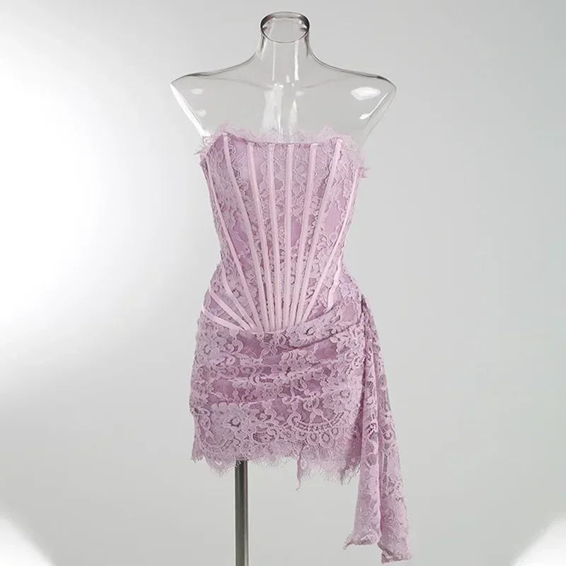 High Waist Lace Gown