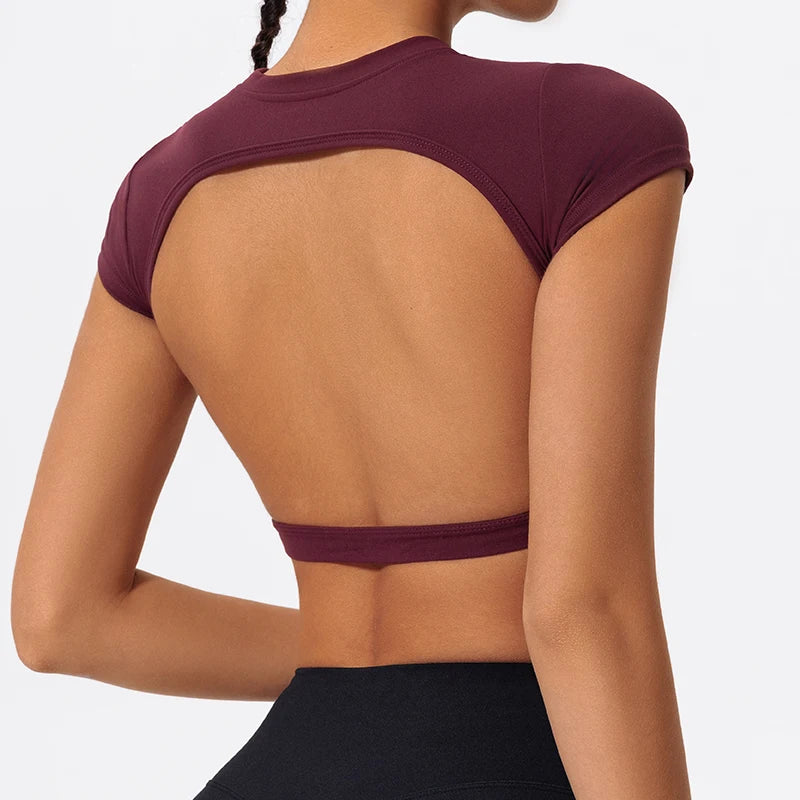Backless Gym Crop Top