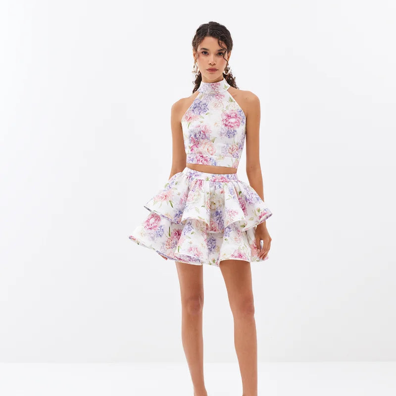 Floral A-Line Mini Dress