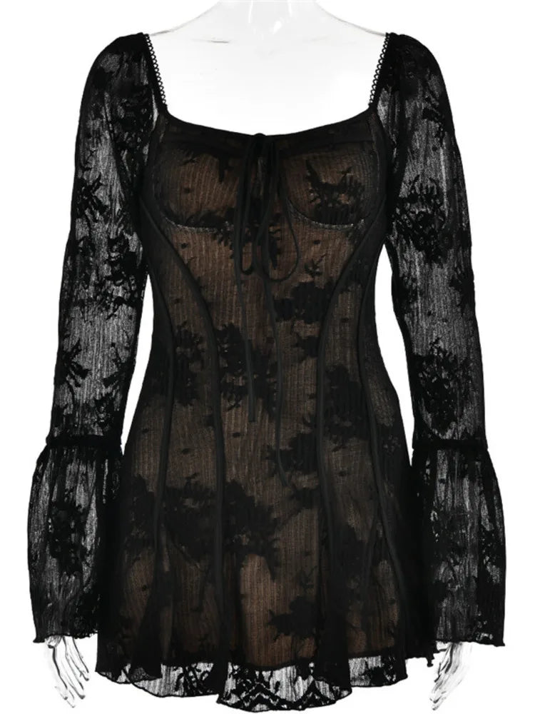 A-Line Flare Sleeve Dress